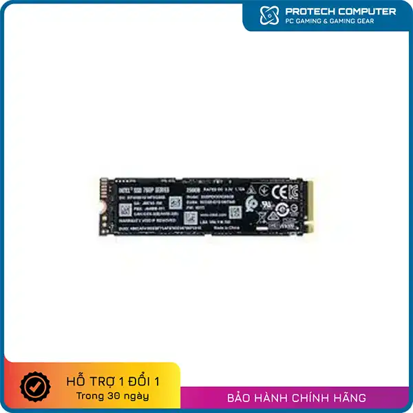 SSD Intel 760P 256GB 3D-NAND M.2 NVMe PCIe Gen3 x4